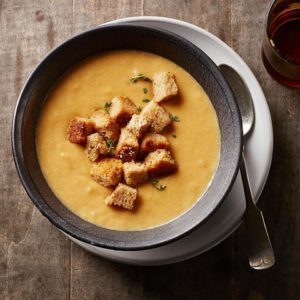 Sweet Potato Protein Soup for 20 in 30 Yoga Challenge
