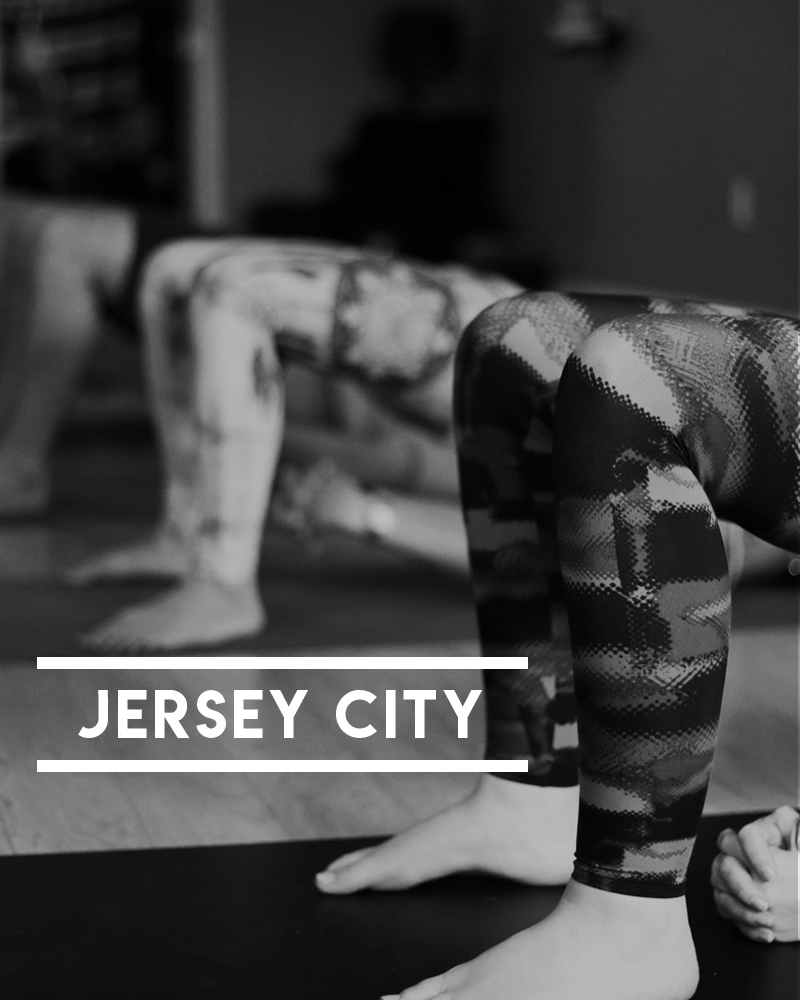 Powerflow Yoga students working out in Jersey City, New Jersey.